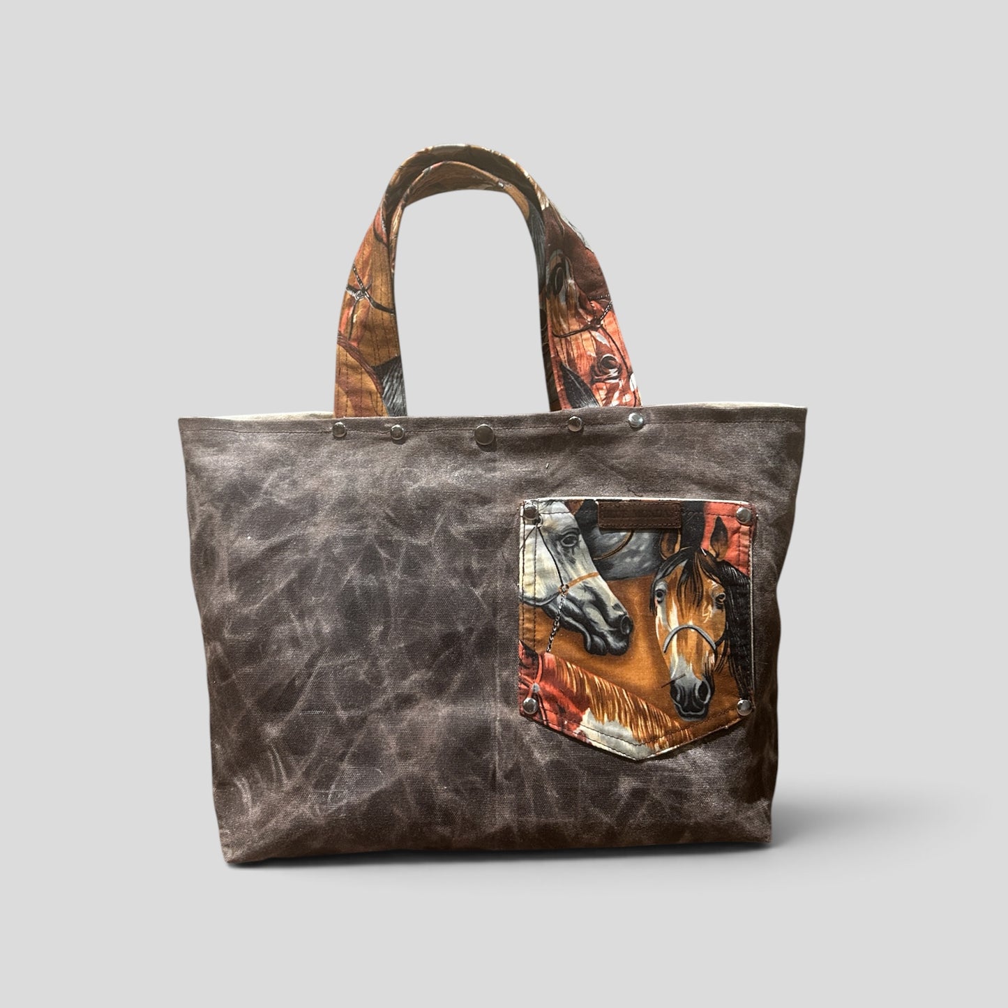 Trail Saddle Hand-Waxed Canvas Tote