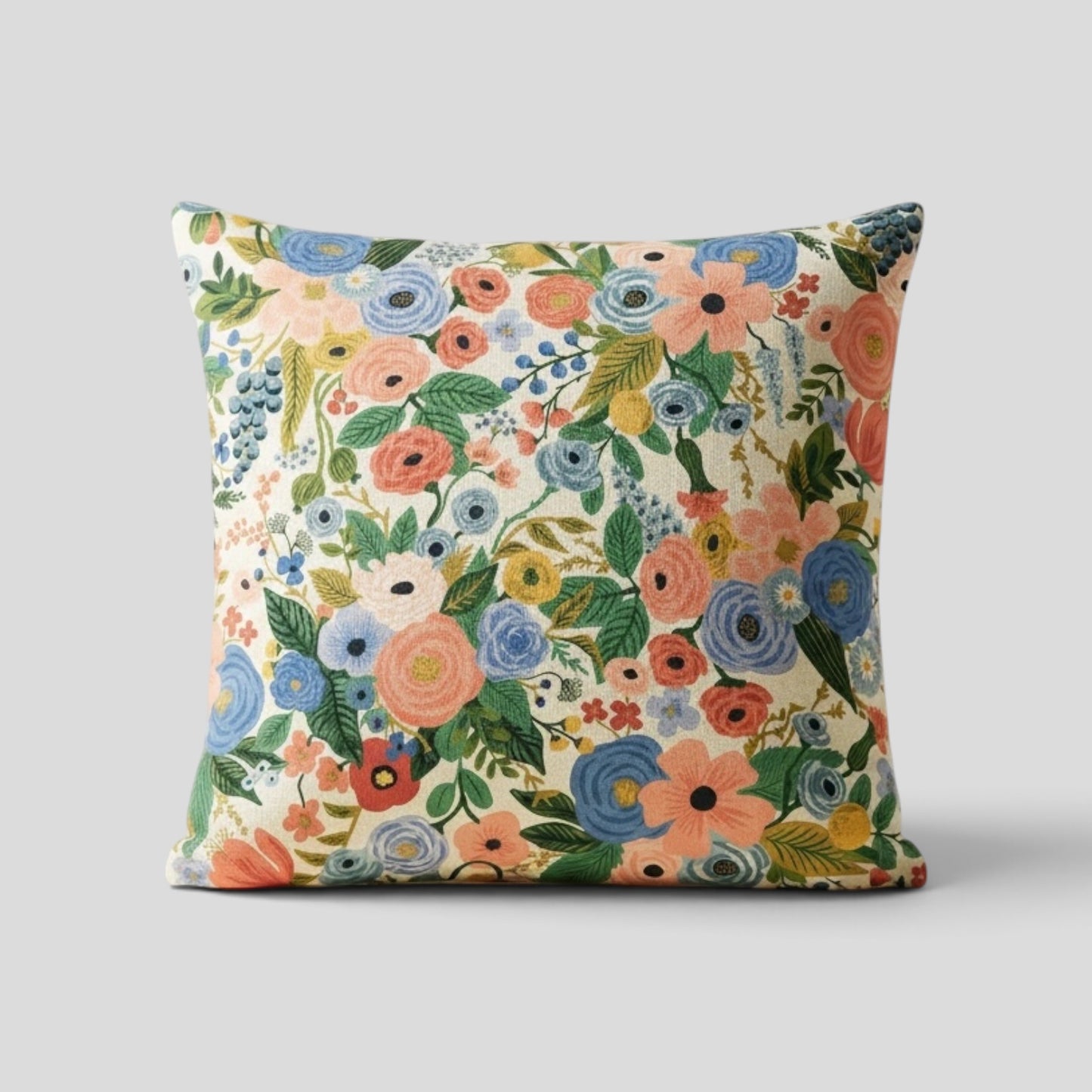 Meadow Bloom Decorative Pillow Cover – Natural