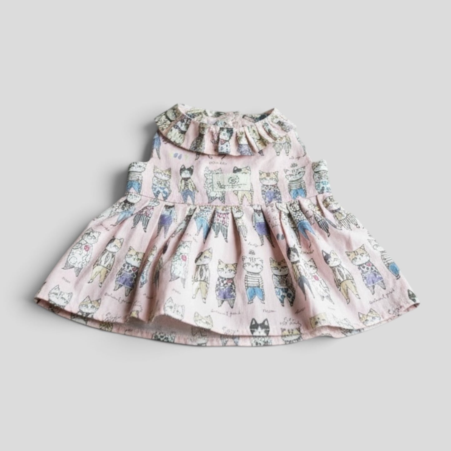Dapper Cat Dress-Off White