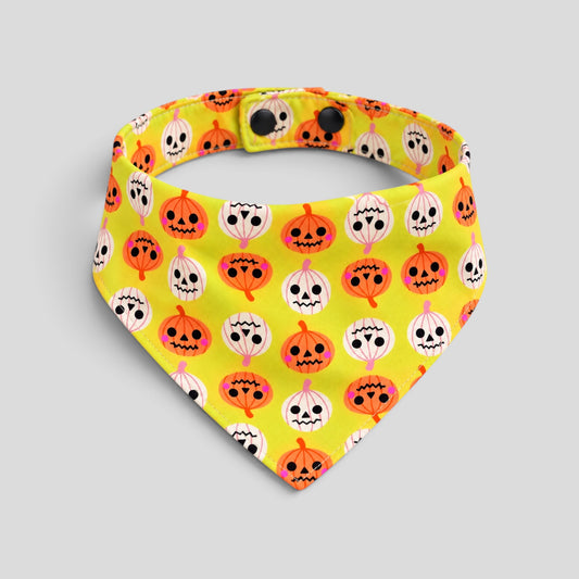 Pumpkin Parade Halloween Snap-Button Cat Bandana