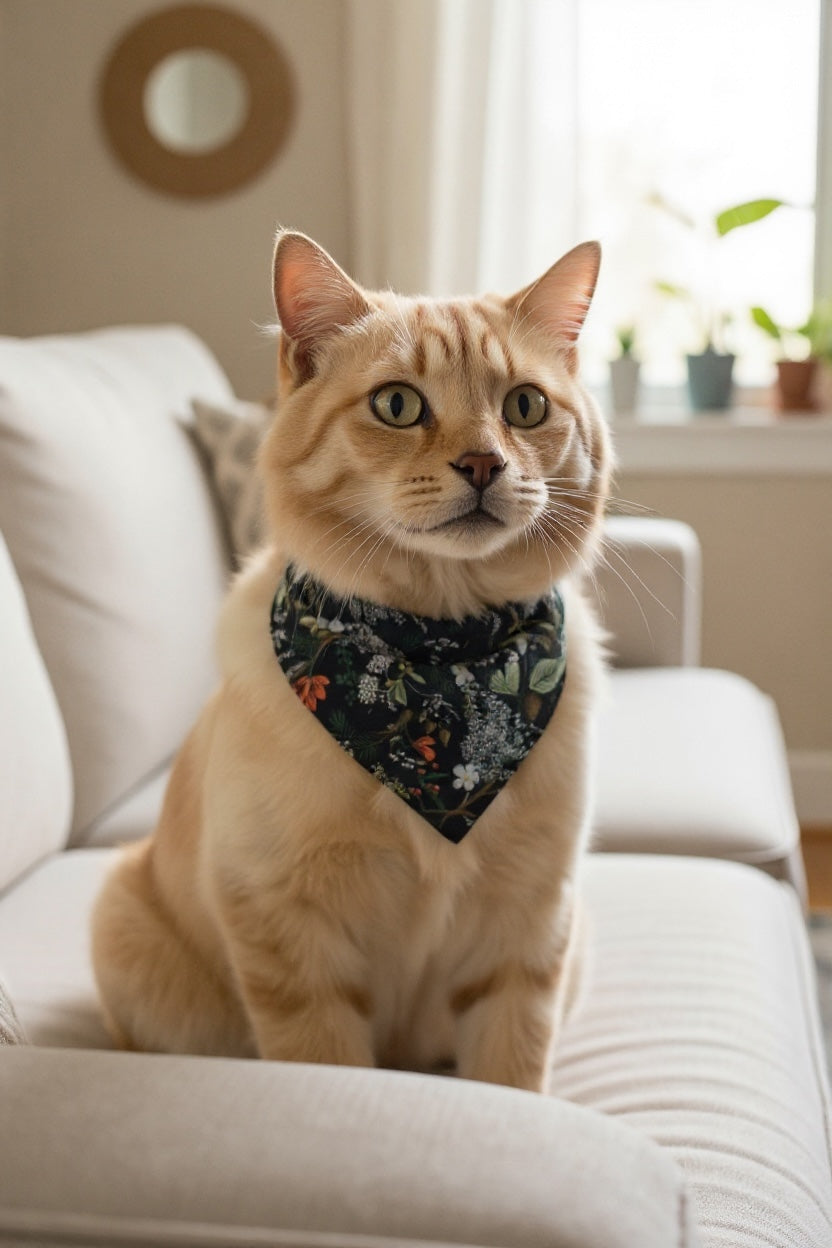 Rifle Paper Co. RoseForest Cat and Dog Snap on Bandana
