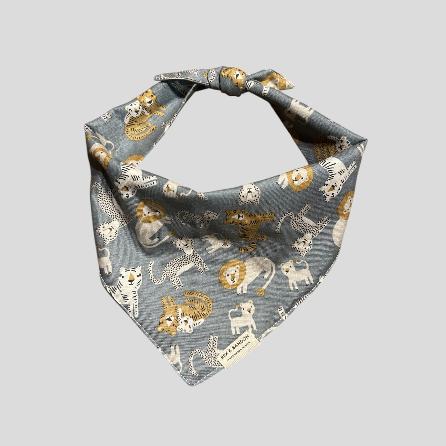 Safari Animals Tie-Back Dog Bandana