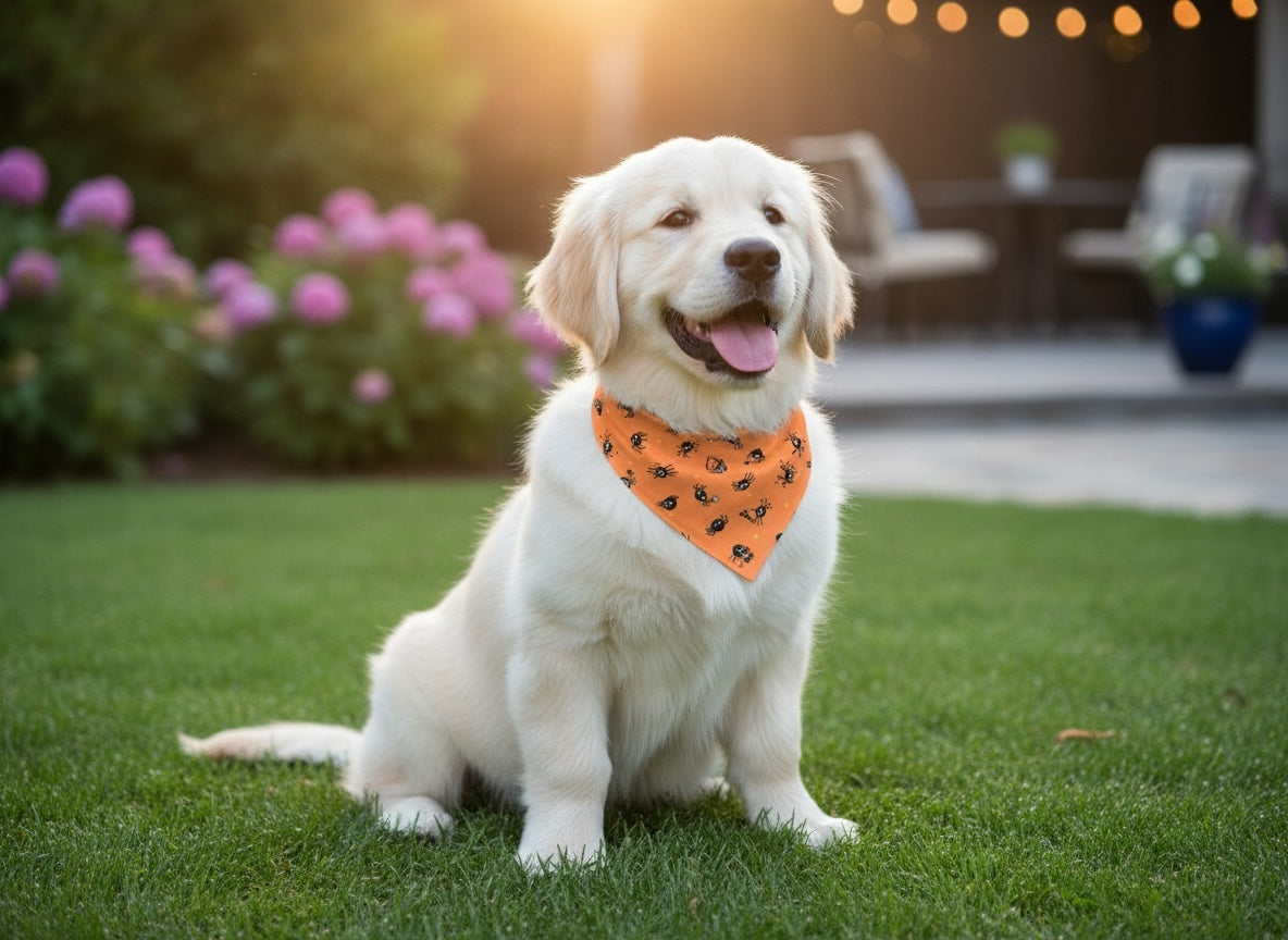 Spider Mischief Halloween Dog Bandana
