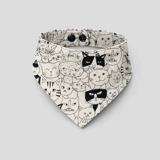 Tama Snap-Button Cat Bandana